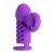 Фиолетовая вибронасадка с клиторальным отростком Harden - Baile - в Долгопрудном купить с доставкой