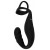 Черное эрекционное кольцо со стимуляцией промежности и анальной пробкой Cock Ring with RC Prostate Plug - Orion - в Долгопрудном купить с доставкой