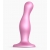 Розовая насадка Strap-On-Me Dildo Plug Curvy size M - Strap-on-me - купить с доставкой в Долгопрудном