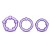 Набор из 3 фиолетовых эрекционных колец Stay Hard Beaded Cockrings - Blush Novelties - в Долгопрудном купить с доставкой