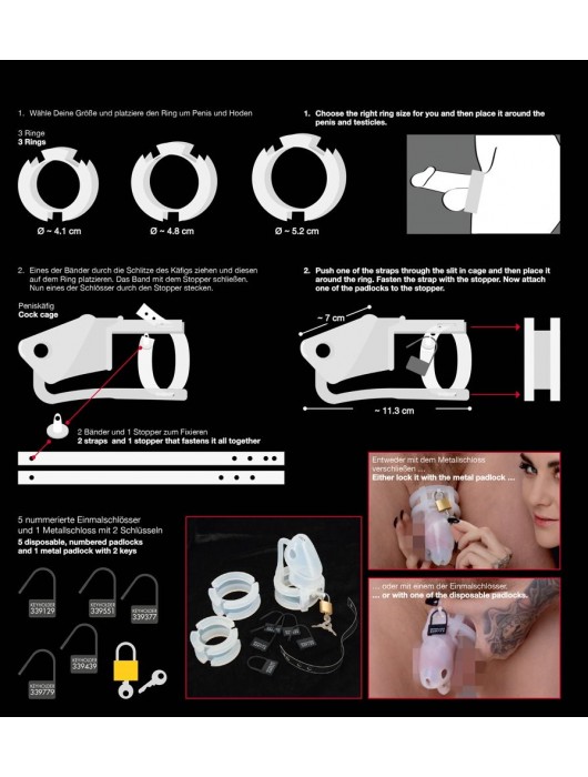 Набор для мужского пояса верности Cock Cage Set - Orion - купить с доставкой в Долгопрудном