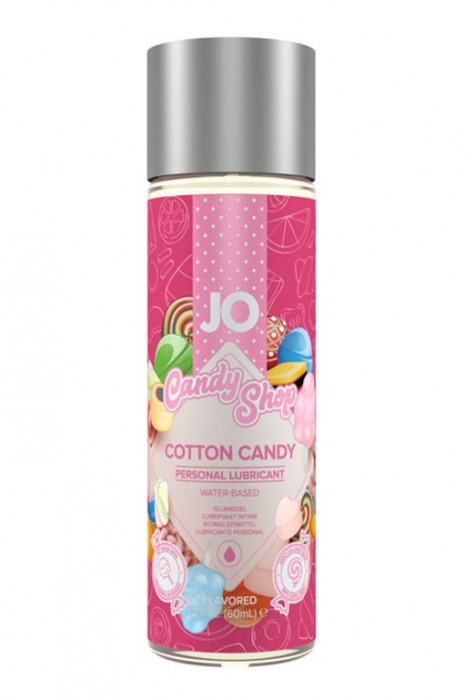 Смазка на водной основе Candy Shop Cotton Candy с ароматом сладкой ваты - 60 мл. - System JO - купить с доставкой в Долгопрудном