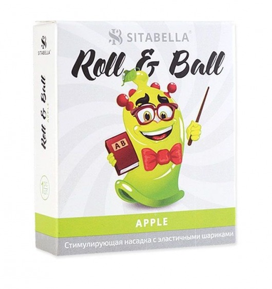 Стимулирующий презерватив-насадка Roll   Ball Apple - Sitabella - купить с доставкой в Долгопрудном