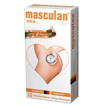 Розовые презервативы Masculan Ultra Long Pleasure с колечками, пупырышками и продлевающим эффектом - 10 шт. - Masculan - купить с доставкой в Долгопрудном