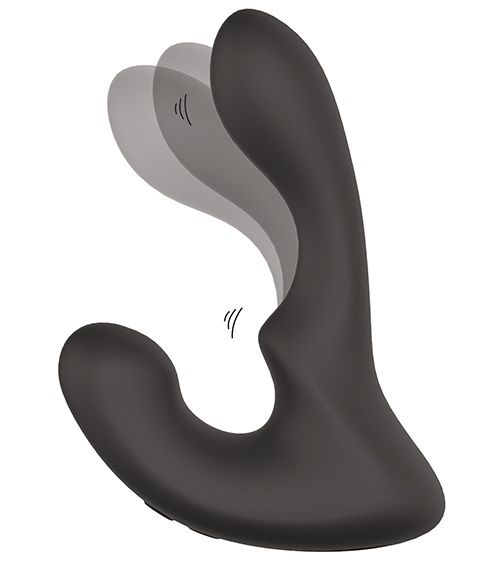 Чёрный массажер простаты с 2 моторами BOOTY ROCKER - Dream Toys - в Долгопрудном купить с доставкой