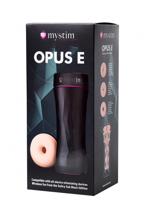 Мастурбатор-анус Opus E Donut с возможностью подключения электростимуляции - MyStim - купить с доставкой в Долгопрудном