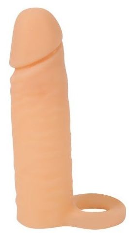 Насадка на фаллос с кольцом для мошонки - 16 см. - Sex Expert - в Долгопрудном купить с доставкой