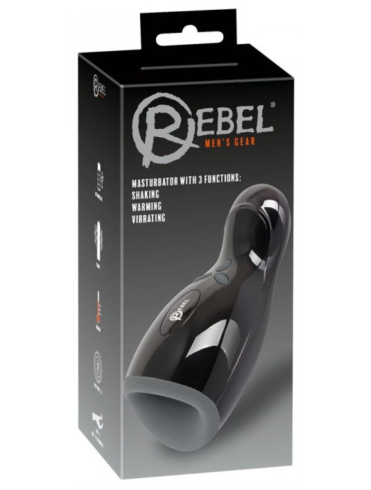 Черный мастурбатор Rebel Masturbator с нагревом - Orion - в Долгопрудном купить с доставкой