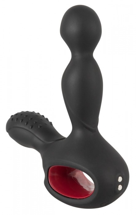 Черный вибромассажер простаты с нагревом и ротацией Prostate Plug - 14,5 см. - Orion - в Долгопрудном купить с доставкой