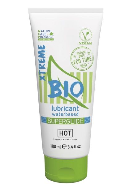 Интимный увлажняющий гель BIO SuperGlide Xtreme - 100 мл. - HOT - купить с доставкой в Долгопрудном
