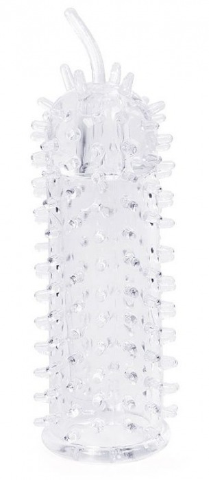 Закрытая рельефная насадка Crystal sleeve с усиками - 12 см. - Erowoman-Eroman - в Долгопрудном купить с доставкой