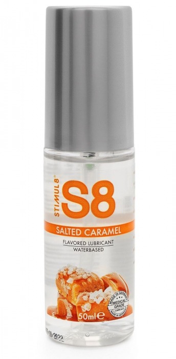 Лубрикант S8 Flavored Lube со вкусом солёной карамели - 50 мл. - Stimul8 - купить с доставкой в Долгопрудном