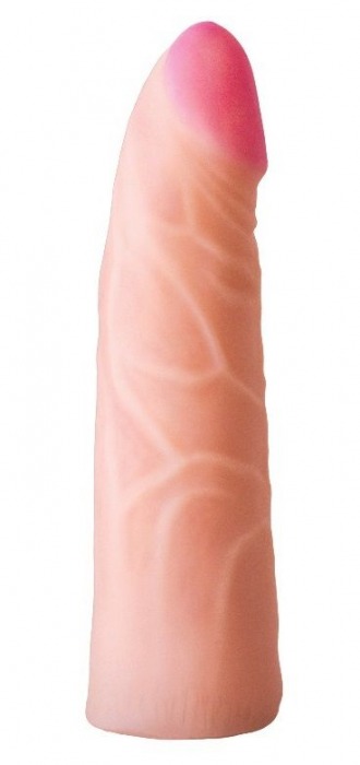 Фаллическая насадка на трусики харнесс - 17,5 см. - LOVETOY (А-Полимер) - купить с доставкой в Долгопрудном