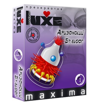 Презерватив LUXE Maxima  Аризонский Бульдог  - 1 шт. - Luxe - купить с доставкой в Долгопрудном