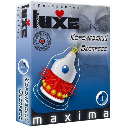 Презерватив LUXE Maxima  Королевский экспресс  - 1 шт. - Luxe - купить с доставкой в Долгопрудном
