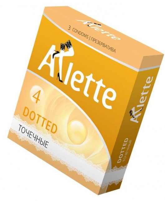 Презервативы Arlette Dotted с точечной текстурой - 3 шт. - Arlette - купить с доставкой в Долгопрудном