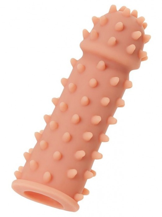 Телесная реалистичная насадка KOKOS Extreme Sleeve 03 с дополнительной стимуляцией - 12,7 см. - KOKOS - в Долгопрудном купить с доставкой