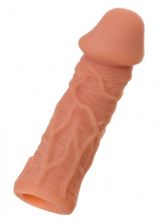 Телесная реалистичная насадка KOKOS Extreme Sleeve 05 с дополнительной стимуляцией - 12,7 см. - KOKOS - в Долгопрудном купить с доставкой