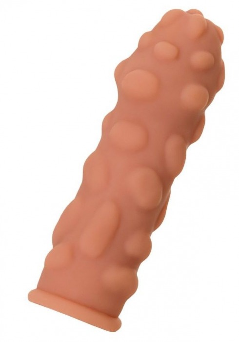 Телесная реалистичная насадка KOKOS Extreme Sleeve 11 с дополнительной стимуляцией - 12,7 см. - KOKOS - в Долгопрудном купить с доставкой