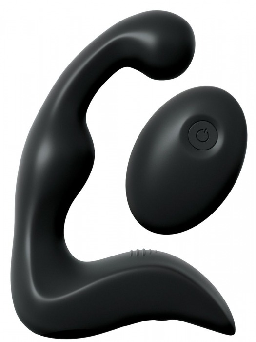 Черный вибромассажер простаты с пультом ДУ Control P-Spot Pro - Pipedream - в Долгопрудном купить с доставкой