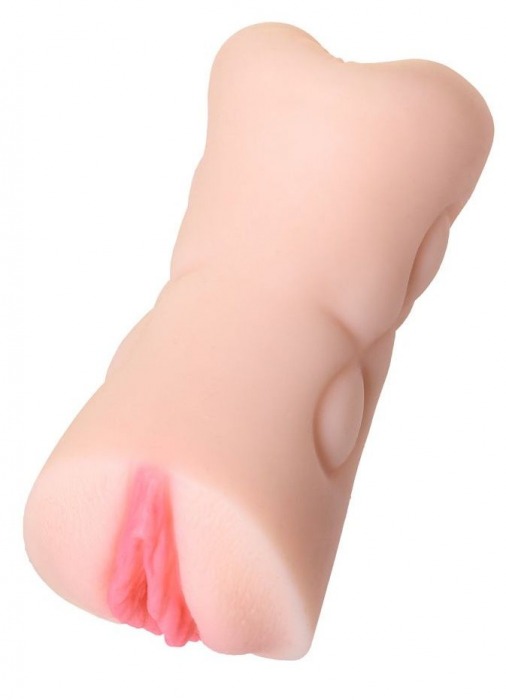 Телесный двусторонний мастурбатор Rich Fruit - вагина и анус - ToyFa - в Долгопрудном купить с доставкой