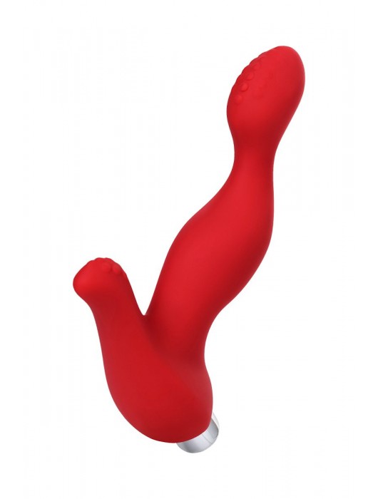 Красный силиконовый вибростимулятор простаты Proman - 12,5 см. - ToyFa - в Долгопрудном купить с доставкой