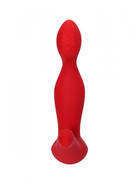Красный силиконовый вибростимулятор простаты Proman - 12,5 см. - ToyFa - в Долгопрудном купить с доставкой