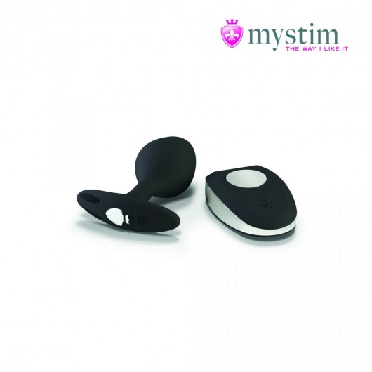 Черная пробка Mystim Rocking Vibe S с возможностью подключения к электростимулятору - 9,7 см. - MyStim - купить с доставкой в Долгопрудном