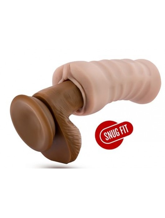 Телесный мастурбатор-вагина с вибропулей Ashley - Blush Novelties - в Долгопрудном купить с доставкой