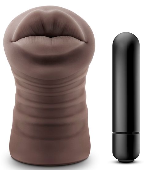 Коричневый мастурбатор-ротик Renee - Blush Novelties - в Долгопрудном купить с доставкой