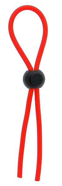 Красное эрекционное лассо с одной бусинкой-утяжкой STRETCHY THICK LASSO - Dream Toys - в Долгопрудном купить с доставкой
