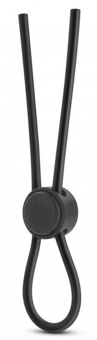 Черное силиконовое лассо на пенис SILICONE LOOP COCK RING - Blush Novelties - в Долгопрудном купить с доставкой