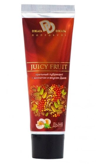 Интимный съедобный лубрикант JUICY FRUIT с ароматом дыни - 30 мл. - БиоМед - купить с доставкой в Долгопрудном
