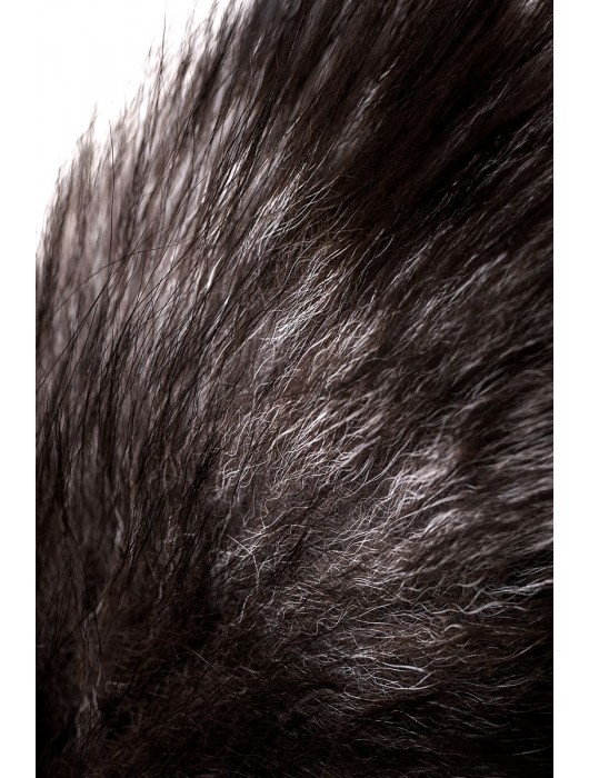 Серебристая металлическая анальная втулка с хвостом чернобурой лисы - размер S - ToyFa - купить с доставкой в Долгопрудном