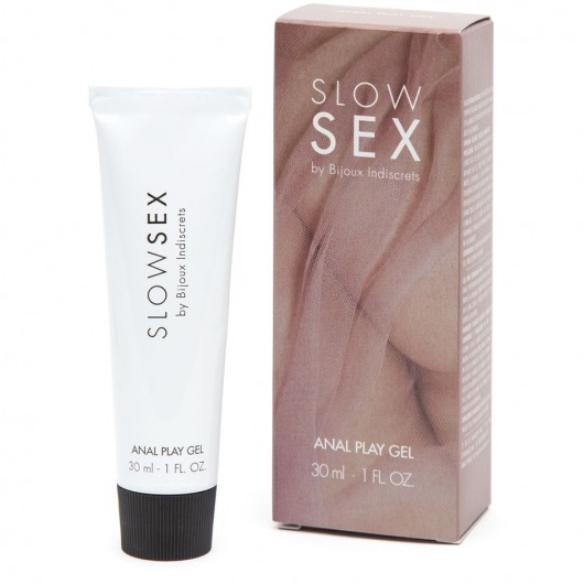 Лубрикант на водной основе Slow Sex Anal Play Gel - 30 мл. - Bijoux Indiscrets - купить с доставкой в Долгопрудном
