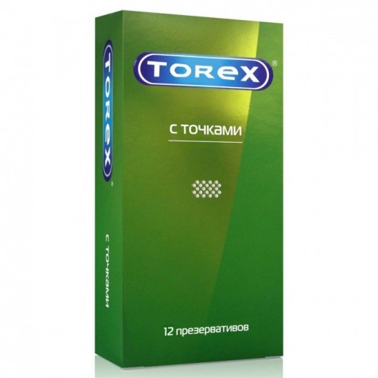 Текстурированные презервативы Torex  С точками  - 12 шт. - Torex - купить с доставкой в Долгопрудном