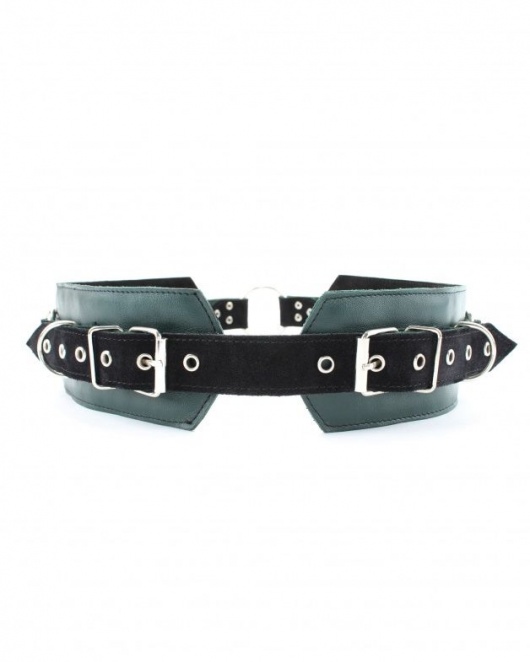 Изумрудный пояс Ladys Arsenal с колечками для крепления - БДСМ Арсенал - купить с доставкой в Долгопрудном