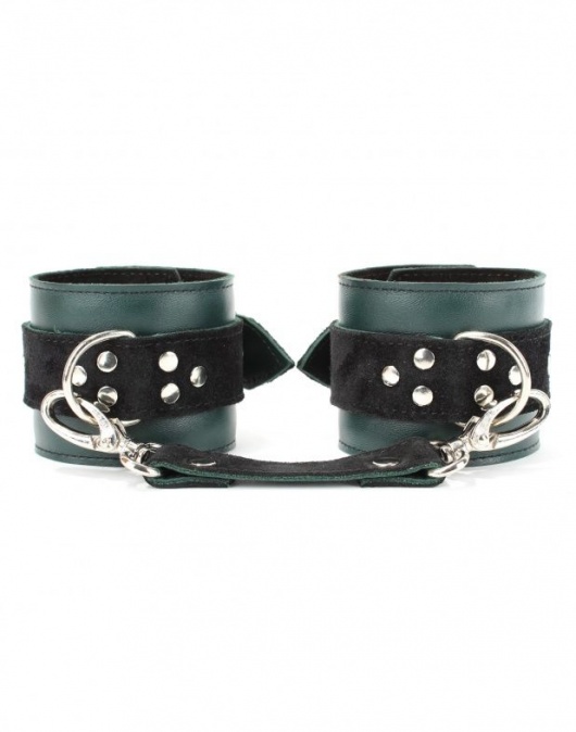 Изумрудные наручники Ladys Arsenal на карабинах - БДСМ Арсенал - купить с доставкой в Долгопрудном