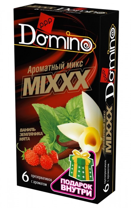 Ароматизированные презервативы DOMINO  Ароматный микс  - 6 шт. - Domino - купить с доставкой в Долгопрудном