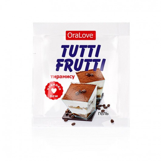 Пробник гель-смазки Tutti-frutti со вкусом тирамису - 4 гр. - Биоритм - купить с доставкой в Долгопрудном