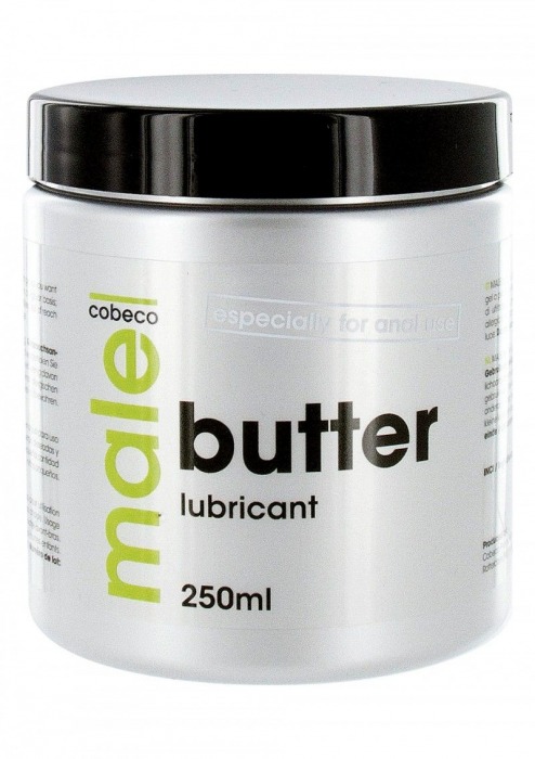 Анальный лубрикант MALE Cobeco Butter Lubricant - 250 мл. - Cobeco - купить с доставкой в Долгопрудном