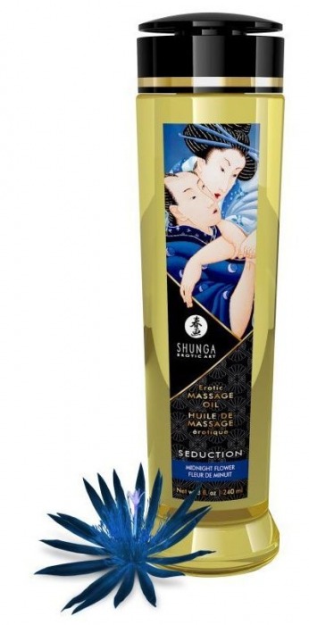 Массажное масло с ароматом ночных цветов Seduction - 240 мл. - Shunga - купить с доставкой в Долгопрудном