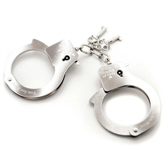 Металлические наручники Metal Handcuffs - Fifty Shades of Grey - купить с доставкой в Долгопрудном