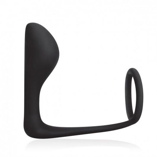 Стимулятор простаты с фиксацией эрекционным кольцом Prostate Gear - BlueLine - в Долгопрудном купить с доставкой