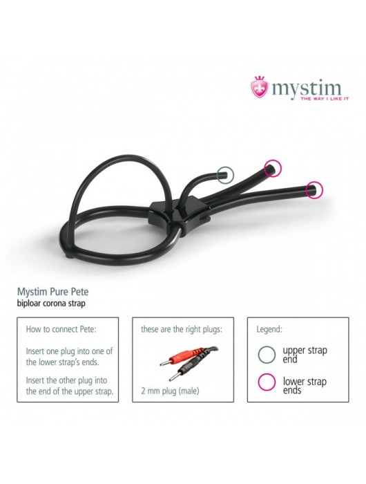 Утяжка под головку для электростимулятора Pure Pete - MyStim - купить с доставкой в Долгопрудном