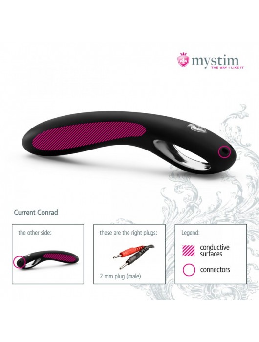 Фаллоимитатор для электростимулятора Current Conrad - 22 см. - MyStim - купить с доставкой в Долгопрудном