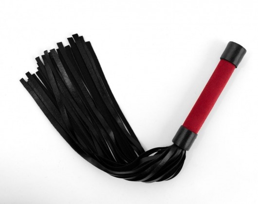 Красно-черная плеть My Rules - 43 см. - БДСМ Арсенал - купить с доставкой в Долгопрудном