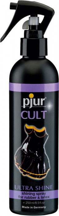Спрей для ухода за одеждой из латекса pjur CULT Ultra Shine - 250 мл. - Pjur - купить с доставкой в Долгопрудном