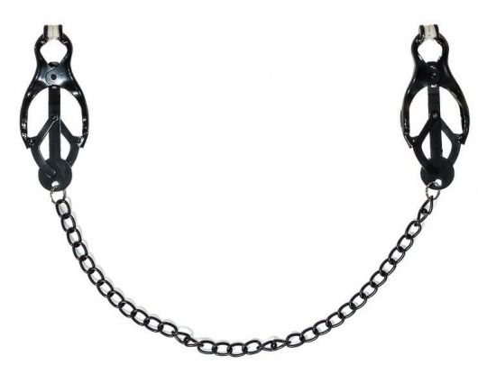 Зажимы на соски Darkside с цепочкой - Lola Games - купить с доставкой в Долгопрудном