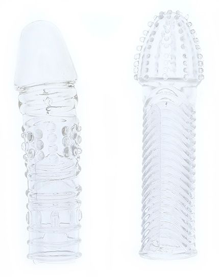 Комплект из 2 прозрачных насадок на пенис PENIS EXTENDER PACK - Dream Toys - в Долгопрудном купить с доставкой